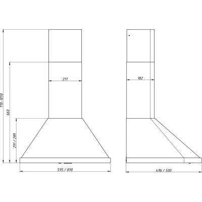 Вытяжка Elikor Сигма 60П-650-К3Д топленое молоко/бронза Вытяжка Elikor Сигма 60П-650-К3Д топленое молоко/бронза