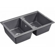 Мойка Paulmark Tandem 80/2 PM238150-DG, графит