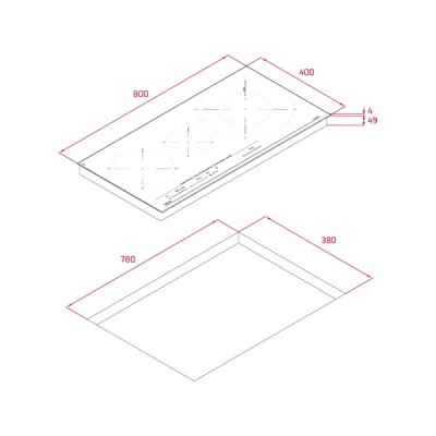 Варочная панель Teka IZC 83620 MST BLACK (112500039) индукционная Варочная панель Teka IZC 83620 MST BLACK (112500039) индукционная