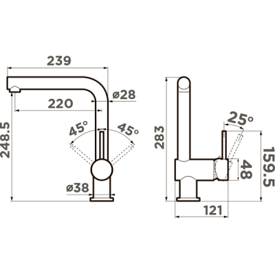 Смеситель Omoikiri Tanigawa-C латунь/хром (4994240) Смеситель Omoikiri Tanigawa-C латунь/хром (4994240)
