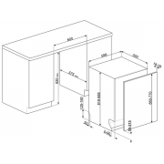 Посудомоечная машина SMEG STL7332CL