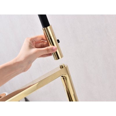 Смеситель Paulmark Tornado To213402-G, золото Смеситель Paulmark Tornado To213402-G, золото