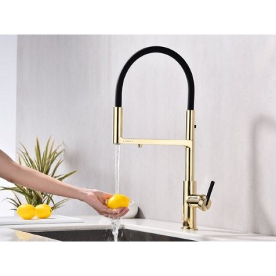 Смеситель Paulmark Tornado To213402-G, золото Смеситель Paulmark Tornado To213402-G, золото