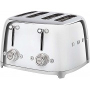 Тостер на 4 ломтика SMEG TSF03SSEU хром