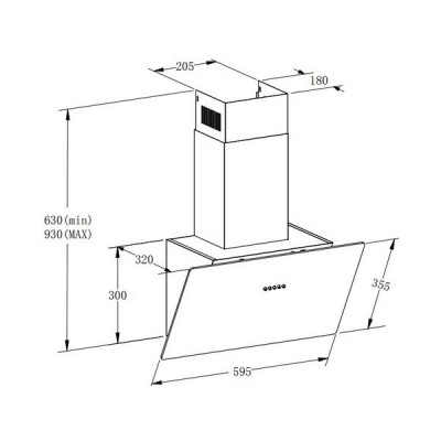 Вытяжка MEFERI AIRBOX60WH LIGHT Вытяжка MEFERI AIRBOX60WH LIGHT
