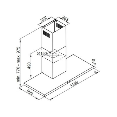 Вытяжка De Dietrich DHB4255X Вытяжка De Dietrich DHB4255X