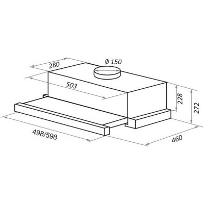 Вытяжка MAUNFELD TS TOUCH 60 белый Вытяжка MAUNFELD TS TOUCH 60 белый