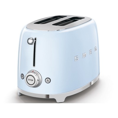 Тостер на 2 ломтика SMEG TSF01PBEU пастельный голубой Тостер на 2 ломтика SMEG TSF01PBEU пастельный голубой