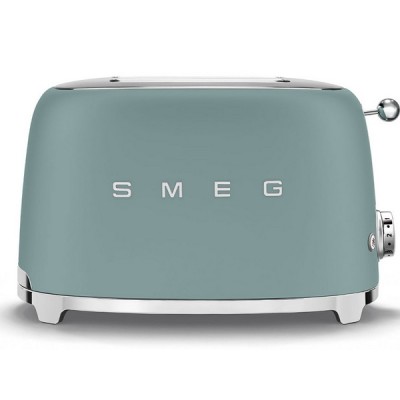 Тостер на 2 ломтика SMEG TSF01EGMEU изумрудно-зеленый матовый Тостер на 2 ломтика SMEG TSF01EGMEU изумрудно-зеленый матовый