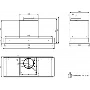 Вытяжка Falmec PARALLEL WHITE 70
