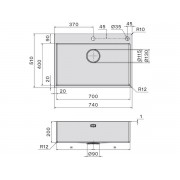 Мойка Falmec Garda 70