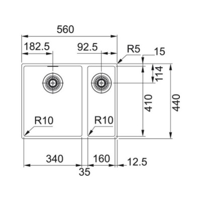 Мойка Franke SID 160, оникс (125.0443.362) Мойка Franke SID 160, оникс (125.0443.362)