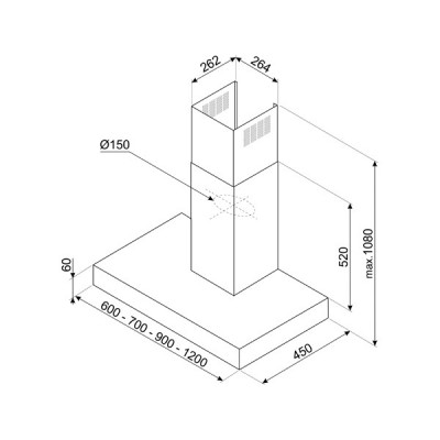 Вытяжка SMEG KBT900XE Вытяжка SMEG KBT900XE