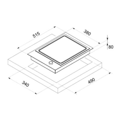 Варочная панель De Dietrich DPE4400X теппан-яки Варочная панель De Dietrich DPE4400X теппан-яки
