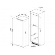 Морозильная камера Smeg S8F174DNE встраиваемая