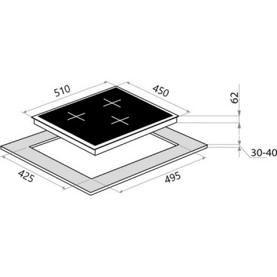 Варочная панель MAUNFELD EVI.453-BG индукционная Варочная панель MAUNFELD EVI.453-BG индукционная