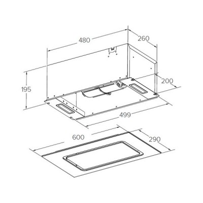 Вытяжка MEFERI INBOX60BK GLASS COMFORT Вытяжка MEFERI INBOX60BK GLASS COMFORT