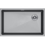 Мойка Paulmark Lumi 74uni-skew LU74SK-GRM, серый металлик