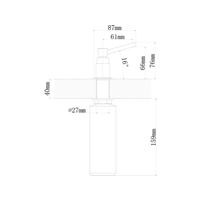 Дозатор Florentina Каскад нуар классик Дозатор Florentina Каскад нуар классик