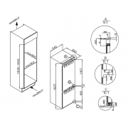 Холодильник HIBERG i-RFCB 455F NFW встраиваемый