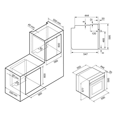 Духовой шкаф KRONA NEBULA steam 60 WH Духовой шкаф KRONA NEBULA steam 60 WH
