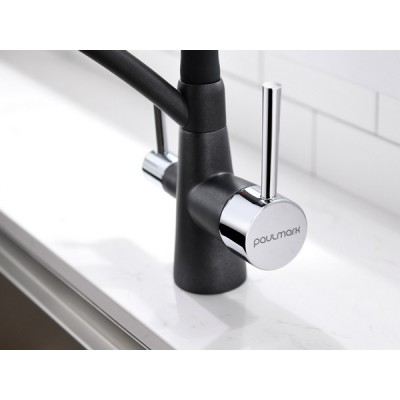 Смеситель Paulmark Siegen Si213111-418, черный металлик/хром Смеситель Paulmark Siegen Si213111-418, черный металлик/хром
