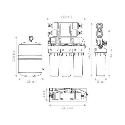 Водоочиститель Барьер ПРОФИ Осмо 100 М обратноосмотический Водоочиститель Барьер ПРОФИ Осмо 100 М обратноосмотический