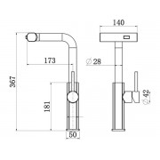 Смеситель Longran Techno LM2186 GunGrey
