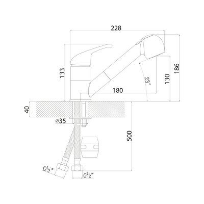Смеситель Florentina Сигма песочный Смеситель Florentina Сигма песочный