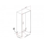 Холодильник HIBERG S-RFQ 800 B inverter встраиваемый
