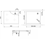 Варочная панель SMEG SI1M24644D индукционная