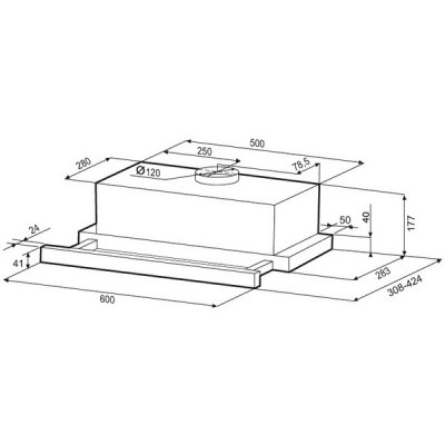 Вытяжка KRONA KAMILLA RETRO 600 black Вытяжка KRONA KAMILLA RETRO 600 black