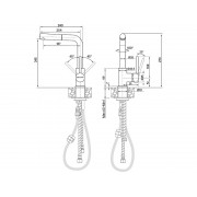 Смеситель Paulmark Kassel Ka214311-401TB, антрацит полностью