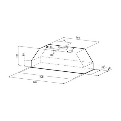 Вытяжка KRONA RUNA 600 black PB Вытяжка KRONA RUNA 600 black PB