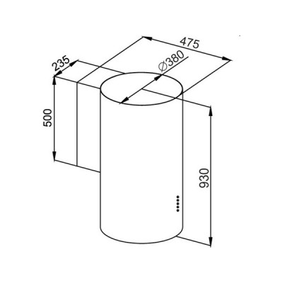 Вытяжка MAUNFELD LEE WALL 39 белый Вытяжка MAUNFELD LEE WALL 39 белый