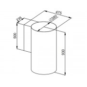 Вытяжка MAUNFELD LEE WALL (sensor) 39 белый