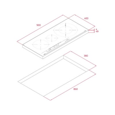 Варочная панель Teka IZC 93320 MST BLACK (112510025) индукционная Варочная панель Teka IZC 93320 MST BLACK (112510025) индукционная