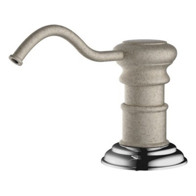 Дозатор Omoikiri OM-01-SA латунь/бежевый (4995013) Дозатор Omoikiri OM-01-SA латунь/бежевый (4995013)