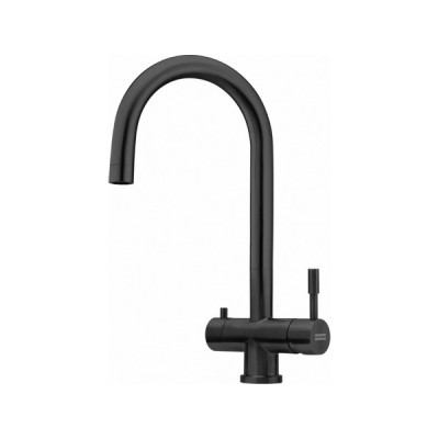 Смеситель Franke EOS Clear Water сталь PVD, черный матовый (120.0745.586) Смеситель Franke EOS Clear Water сталь PVD, черный матовый (120.0745.586)