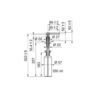 Дозатор Franke Comfort, полностью черный матовый (112.0753.277) Дозатор Franke Comfort, полностью черный матовый (112.0753.277)
