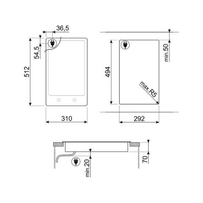 Варочная панель SMEG PGF32C электрическая Варочная панель SMEG PGF32C электрическая