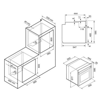 Духовой шкаф KRONA NERO max 60 BL/BL Духовой шкаф KRONA NERO max 60 BL/BL