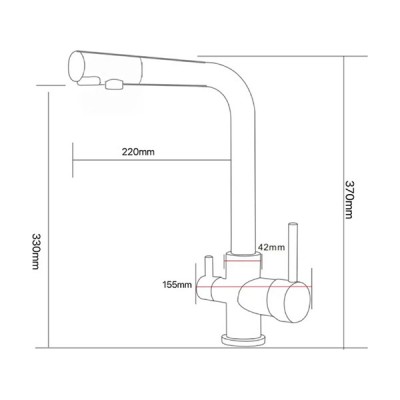 Смеситель Arona ARM 303 SATIN нержавеющая сталь Смеситель Arona ARM 303 SATIN нержавеющая сталь