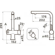 Смеситель Omoikiri Hotaru-CH-BE латунь/хром/ваниль (4994052)