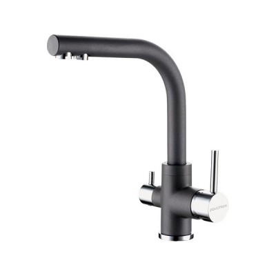 Смеситель Paulmark Essen Es213011-402, серый металлик Смеситель Paulmark Essen Es213011-402, серый металлик