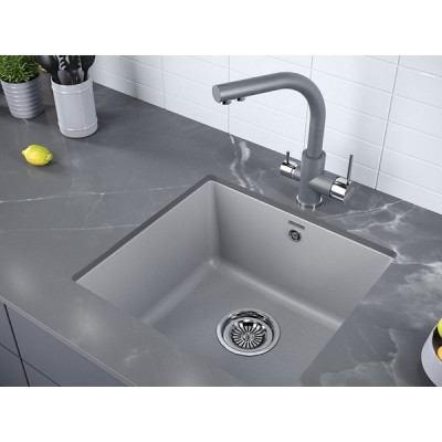 Смеситель Paulmark Essen Es213011-402, серый металлик Смеситель Paulmark Essen Es213011-402, серый металлик