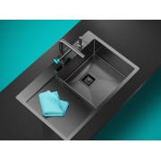 Смеситель Omoikiri Hotaru-GM-B латунь/вороненая сталь/голубой (4994029)