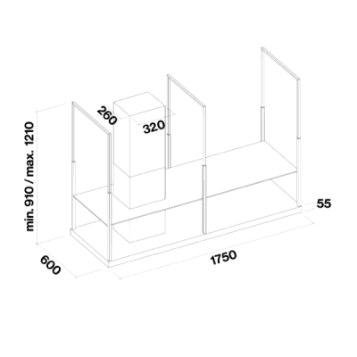 Вытяжка Falmec EUROPA BLACK 175 Вытяжка Falmec EUROPA BLACK 175