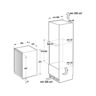 Холодильная камера ASKO R30931EI встраиваемая Холодильная камера ASKO R30931EI встраиваемая
