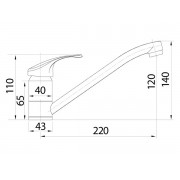Смеситель Ukinox UM1301 CR
